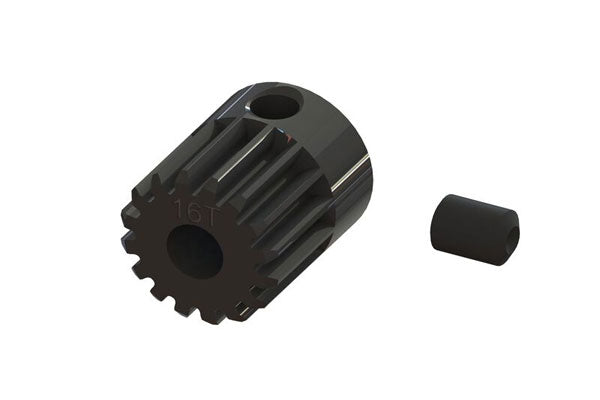 Integy Pignone In Acciaio 16T Passo 0.8 MOD 32 Per Modelli RC – HD Lavorato, Per Albero 5mm, Adatto Motori BL - 4