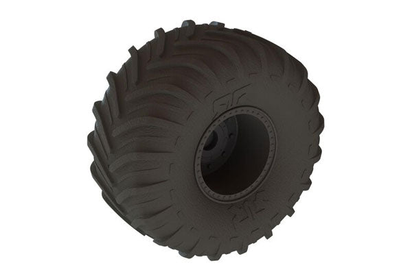 ARRMA dBoots '2-HO' Tire Set Glued (Black) (2 Pairs), ARA550114