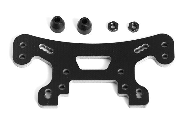 Alluminio Ammortizzatore Anteriore Torre Ammortizzatore Monte Argento per Losi Mini-T 2.0 LOS214011