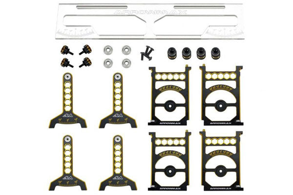 Set Di 4 Staffe Di Ancoraggio 107 X 105 Mm M10 2500 DaN Di Carico Per Rimorchi Auto