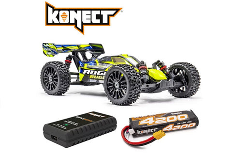ROGUE BUGGY BRUSHLESS PACK - 100% RTR BUGGY 1:8 - GIALLO