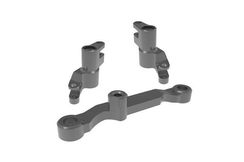 SET RINVIO STERZO IN ALLUMINIO 6061-T6 - GRIGIO - 10743-GRAY