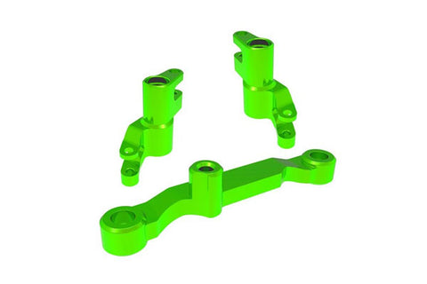 SET RINVIO STERZO IN ALLUMINIO 6061-T6 - VERDE - 10743-GRN