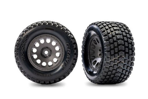 GOMME GRAVIX POSTERIORI INCOLLATE SU CERCHI GRIGIO ANTRACITE - 10775-GRAY