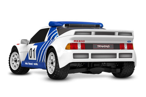 TRAXXAS MINI RALLY FORD RS200 4WD VXL-3S RTR 1:10 – Modellismo