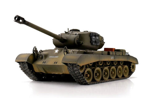 M26 PERSHING SNOW LEOPARD VERDE PALLINI 1:16 - CINGOLI IN METALLO