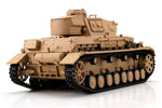 PANZER IV AUSF. F1 SABBIA PALLINI / INFRAROSSI 1:16 - CINGOLI METALLO
