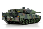 LEOPARD 2A6 MIMETICO PALLINI / INFRAROSSI CINGOLI IN METALLO 1:16