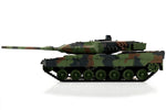 LEOPARD 2A6 MIMETICO PALLINI / INFRAROSSI CINGOLI IN METALLO 1:16