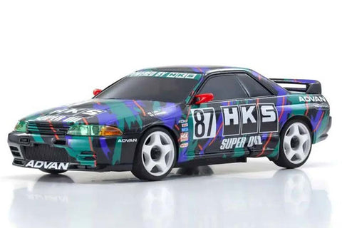 MA020 - NISSAN SKYLINE GT-R R32 1993 HKS #87 - RTR ON-ROAD 1:27