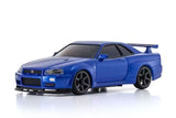 MINI-Z AWD NISSAN SKYLINE GT-R R34 - METALLIC BLUE - RTR ON-ROAD 1:27