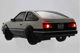 FIRST INITIAL-D - TOYOTA SPRINTER TRUENO AE86 - BIANCO/NERA - RTR ON-ROAD 1:28