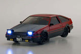 FIRST INITIAL-D - TOYOTA SPRINTER TRUENO AE86 - ROSSO/NERO - RTR ON-ROAD 1:28