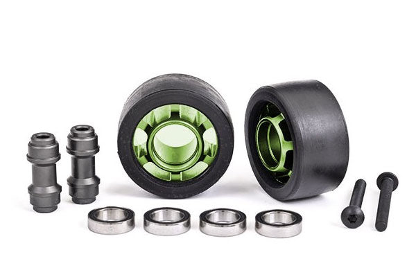 TRAXXAS RUOTINE WHEELIE BAR IN ALLUMINIO CON CUSCINETTI - VERDE - 7775G ...