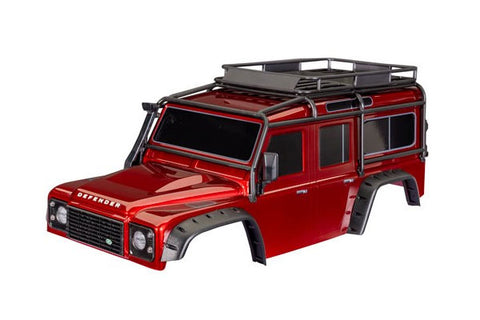 CARROZZERIA DEFENDER VERNICIATA ROSSO CLIPLESS PER TRX4 - 8050-RED