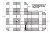 MINI-Z CARPET TRACK 50 SET ESPANSIONE (44PZ - 50X50) - 87212B