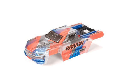 CARROZZERIA VERNICIATA BLU/ARANCIO CON DECALS  KRATON V6 - ARA-1517