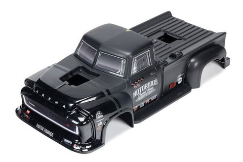 CARROZZERIA VERNICIATA CON DECALS PER NOTORIOUS 6S BLX V6 - NERO - ARA-1541