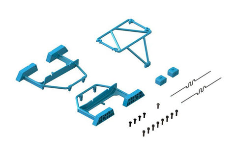 SET ROLL-BAR PER CARROZZERIA DESERT TRUCK GROM - BLU - ARA-1569
