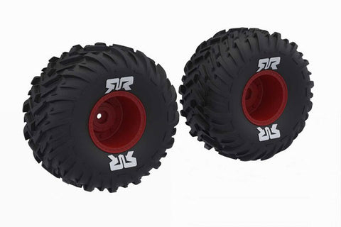 PNEUMATICI dBOOTS CHEVRON MT INCOLLATI SU CERCHI ROSSA - ARA-2574