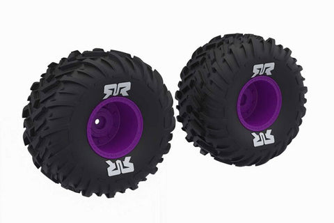 PNEUMATICI dBOOTS CHEVRON MT INCOLLATI SU CERCHI VIOLA - ARA-2576