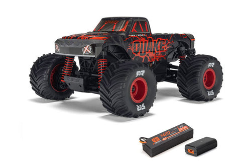 QUAKE GROM BRUSHED 4X4 - RTR MONSTER TRUCK 1:16 - ROSSO