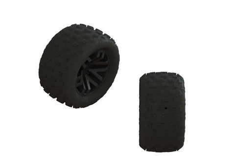 TRENO PNEUMATICI dBOOTS INCOLLATI NERO - ARA550112