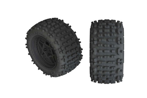 PNEUMATICI DBOOTS BACKFLIP LP ANT/POST INCOLLATI SU CERCHIO NERO - ARAC9468
