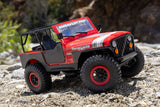 SCX30 JEEP CJ-7 GENRIGHT 4X4 BRUSHED - RTR CRAWLER 1:30 - ROSSO