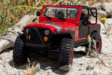 SCX30 JEEP CJ-7 GENRIGHT 4X4 BRUSHED - RTR CRAWLER 1:30 - ROSSO