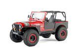 SCX30 JEEP CJ-7 GENRIGHT 4X4 BRUSHED - RTR CRAWLER 1:30 - ROSSO