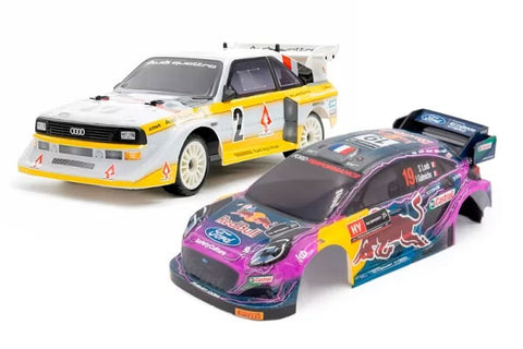 GT24 AUDI SPORT QUATTRO S1 1985 BRUSHLESS + CARROZZERIA FORD PUMA - RTR RALLY 1:24