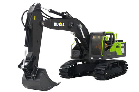 RC 1661 - ESCAVATORE 13CH VERDE 1:18