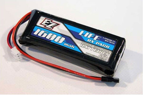 BATTERIA PIATTA LIFE 2S 6,6V 1600MAH - RX/TX -  EZP1600-LF