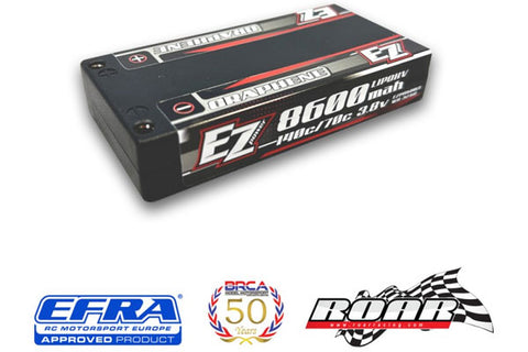 EZPOWER BATTERIA LIPO 2S1P 7,6V HV 8600MAH 140/70C [GOLD Ø5,0]