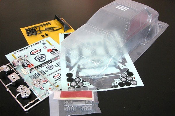 CARROZZERIA TRASPARENTE LANCIA DELTA S4 CON DECALS ESSO - RALLY LEGEND ...