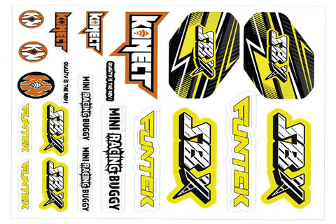 FOGLIO ADESIVI SBX GIALLO/NERO - FTK-21129