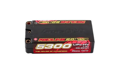 REDLINE SHORTY BATTERIA LIPO 2S 7.6V-5300-140C