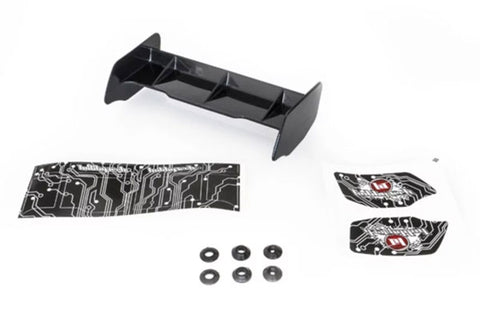 ALETTONE PER BUGGY 1:10 CON ADESIVI - HTR-2010001 - NERO