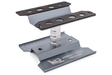 CAVALLETTO IN ALLUMINIO PER MONTAGGIO AUTO 1:8 E 1:10 GRIGIO