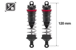 AMMORTIZZATORI 1:8 120MM BIG BORE 16MM + KIT 3 MOLLE (H/M/S) - HTR-508120