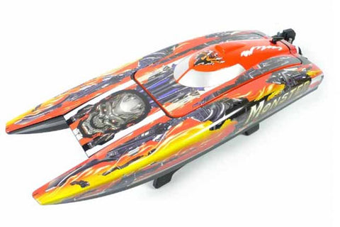 MONSTER  BRUSHLESS - RTR CTAMARANO - ROSSO/GIALLO
