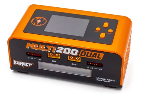 MULTI200DUAL  - 2 x 100W 15A - LIPO 1/6S NIMH 1/6S [LI-XX / NI-XX / PB]