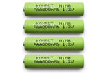 BATTERIE RICARICABILI MINISTILO AAA - 800 mAh  1,2V - 4 PEZZI