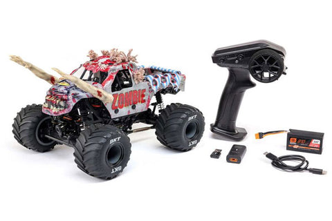 MINI LMT 4X4 BRUSHED - ZOMBIE - RTR MONSTER TRUCK 1:18 - ROSSO