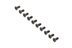 VITI TESTA PIATTA ACCIAIO OSSIDATO NERO M4 x 10mm - 10 PEZZI