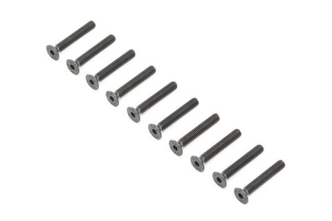 VITI TESTA PIATTA ACCIAIO OSSIDATO NERO M4 x 25mm - 10 PEZZI