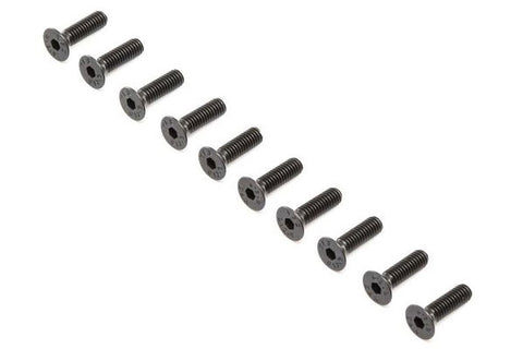 VITI TESTA PIATTA ACCIAIO OSSIDATO NERO M4 x 14mm - 10 PEZZI