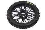 PNEUMATICO DUNLOP MX53 + CERCHIO ANTERIORE NERO - LOS46004