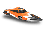 VECTOR SR30 RENNBOOT BRUSHED 2S - RTR MOTOSCAFO - ORANGE